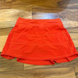 Vibrant Orange Skort